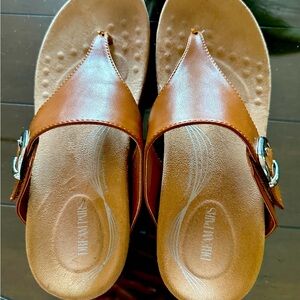 Dream Pairs Tan Women's Flip Flops